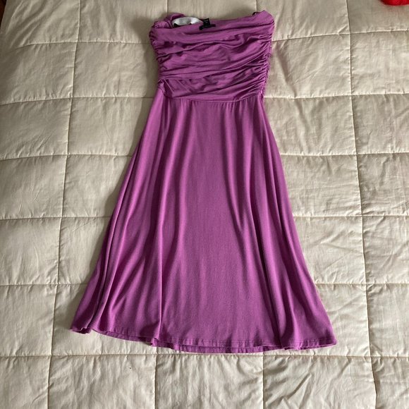 Ann Taylor Dresses & Skirts - Ann Taylor Purple Strapless Dress